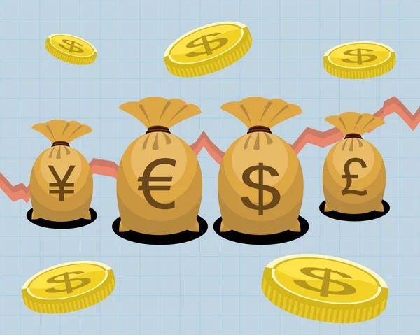 Vektor Illustration Von Geld Und Finanzsymbol — Stockvektor