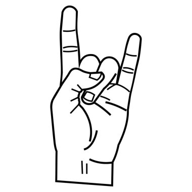 El hareketi beyaz arkaplanda izole edildi