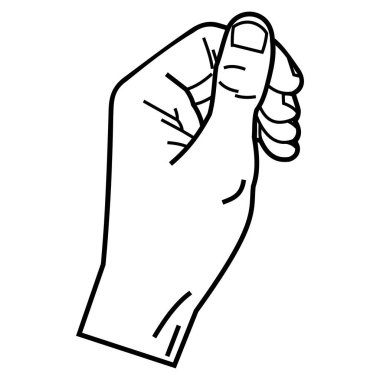 hand drawn sketch of a man hand