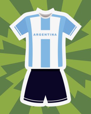 argentina football jersey design, vector illustration eps10 graphic