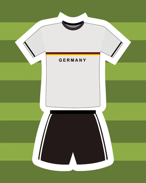 Дизайн Футболки Германии Векторная Иллюстрация Eps10 Графика — стоковый вектор