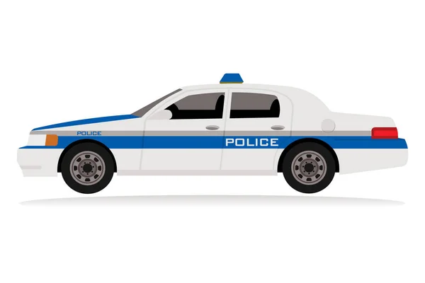 Police Car Icon Flat Illustration Taxi Vector Icons Web Design — Stockvektor