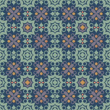 Soyut geometrik şekilli kusursuz desen