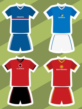 football jersey, soccer  vector illustration