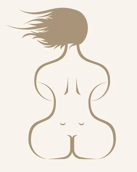Illustration Vectorielle Une Femme — Image vectorielle