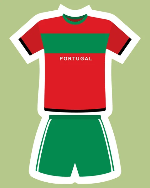 Shirt Soccer Jersey Vector Illustration — Vetor de Stock