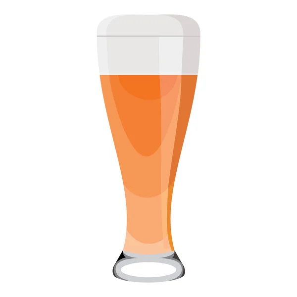 Vaso Cerveza Roja Aislado Sobre Fondo Blanco — Vector de stock