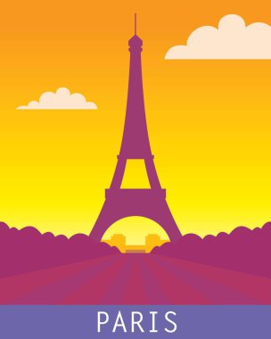 eiffel tower with the inscription, paris