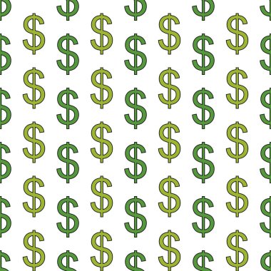 dollar symbols, vector illustration