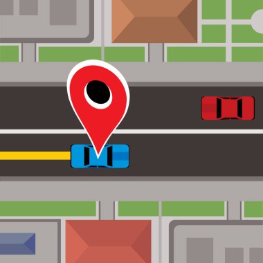 gps navigation concept with icon design, vector illustration 10 eps graphic.