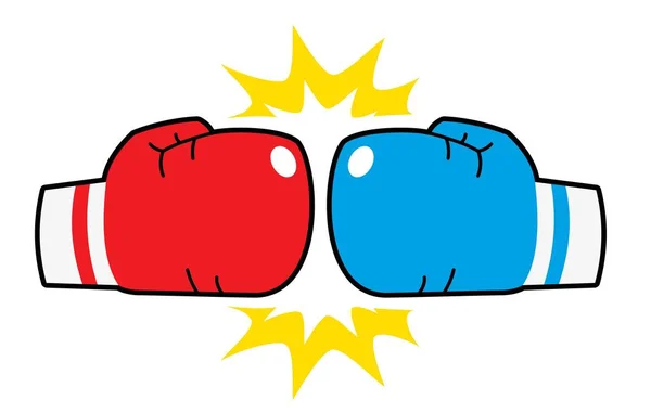 Boxing Gloves Fight Vector — 스톡 벡터