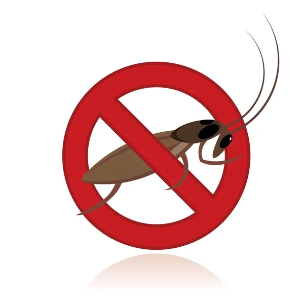 Cockroach Icon Vector Illustration — Stok Vektör