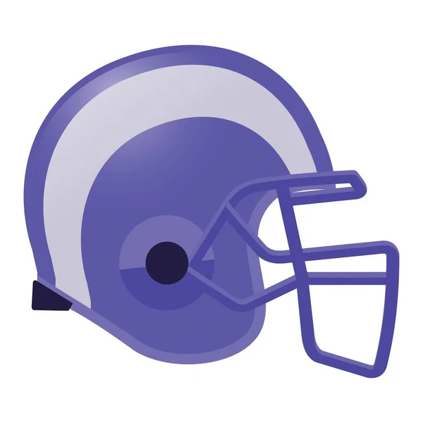 Football Helmet Icon Outline Illustration —  Vetores de Stock
