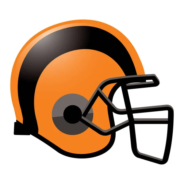 Football Helmet Icon Outline Illustration — Archivo Imágenes Vectoriales