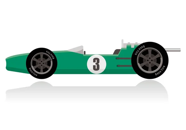 Racing Bil Ikon Vektor Illustration — Stock vektor