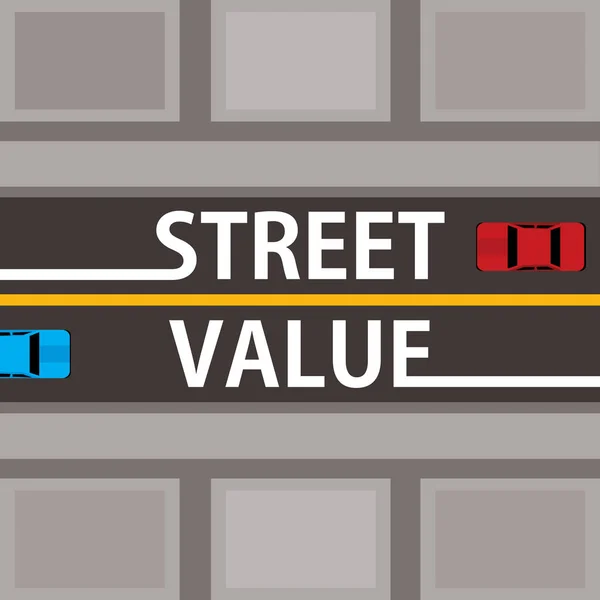 Vector Illustration Street Value — Archivo Imágenes Vectoriales