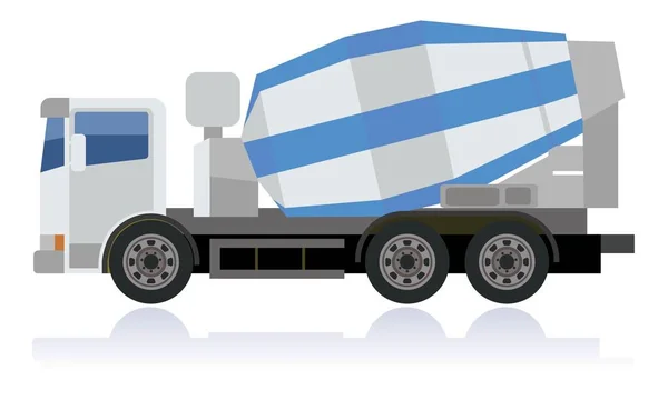 Illustrazione Vettoriale Camion Sfondo Bianco — Vettoriale Stock