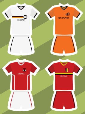 football jersey soccer sport background vector illustration