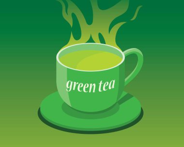 bir fincan çay. vektör çizim