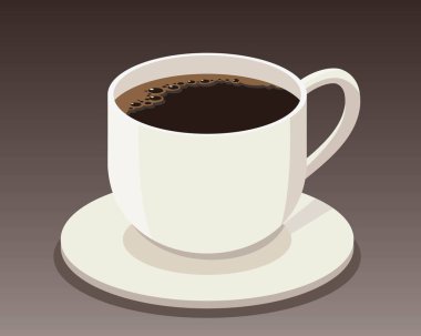 cup of coffee with a icon. vector illustration design