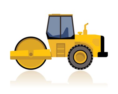 tractor construction symbol vector illustration.
