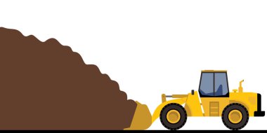 excavator illustration icon isolated on background