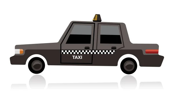 Vector Illustration Taxi — Vetor de Stock