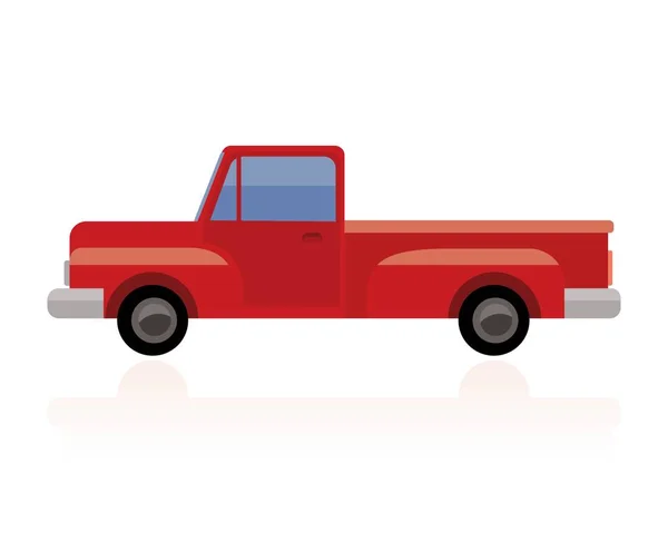 Ícone Carro Vermelho Ilustração Vetorial — Vetor de Stock