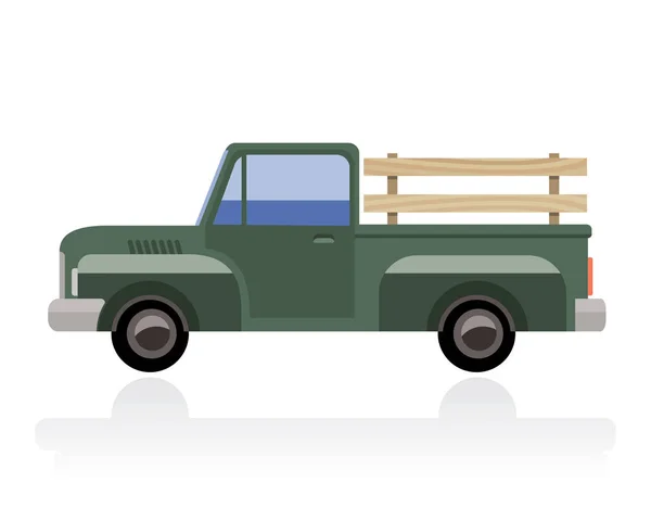 Retro Truck Icon Vector Illustration — Wektor stockowy