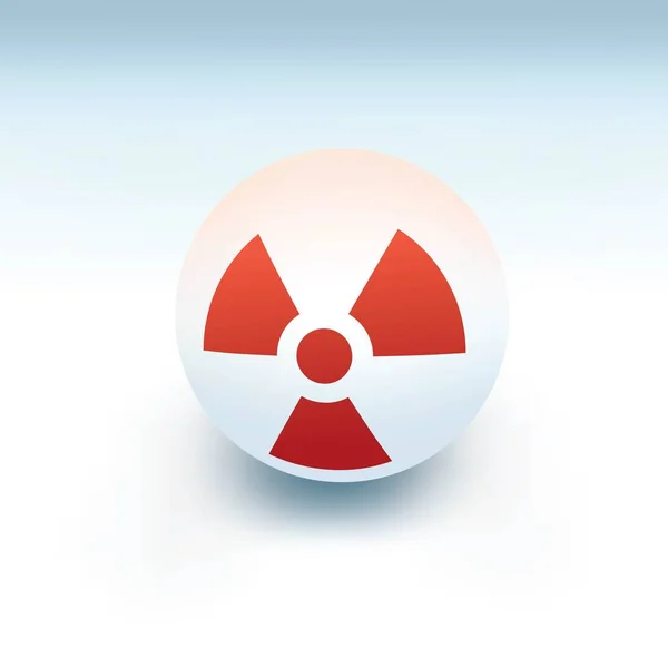 Radiation Sign Icon Radioactive Symbol — Vetor de Stock