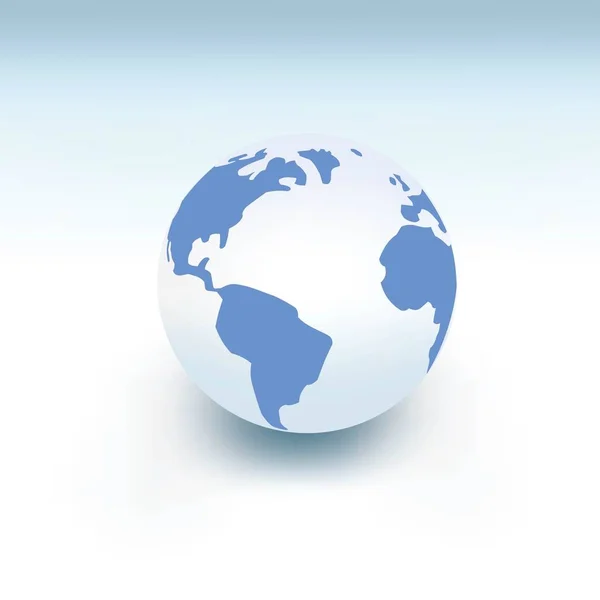 World Globe Icon Vector Illustration — Stock Vector