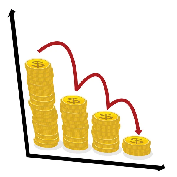 Dolar Paraları Çizimi — Stok Vektör