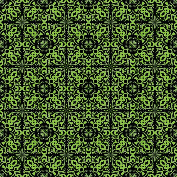 Abstract Green Floral Background Vector Illustration — Stockvektor