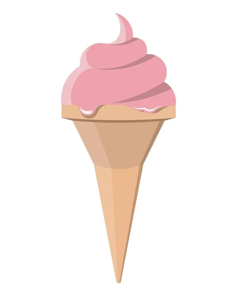 아이스크림 아이콘이야 배경에 디자인을 아이스 아이콘의 등거리 — 스톡 벡터