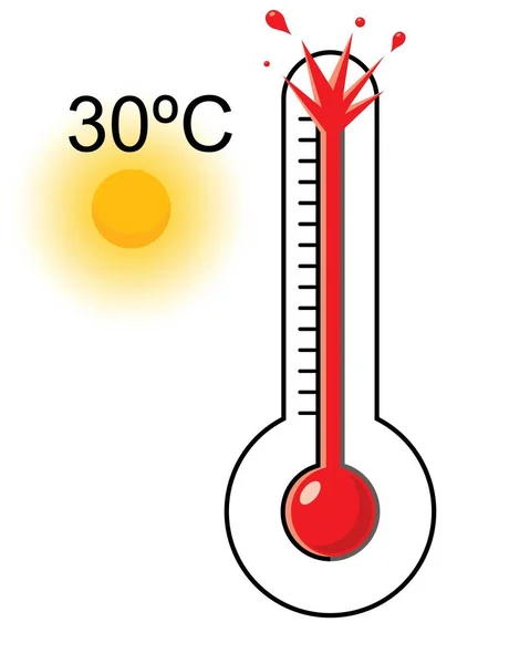 Thermometer Temperature — Stockvector