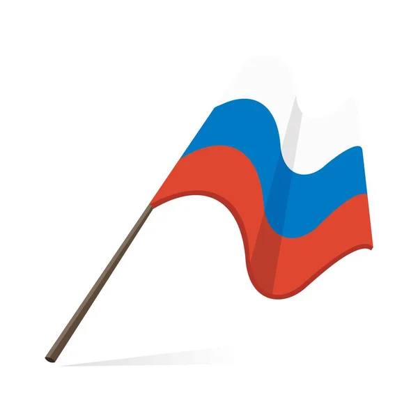 Waving Flag Country Rusia — Vector de stock