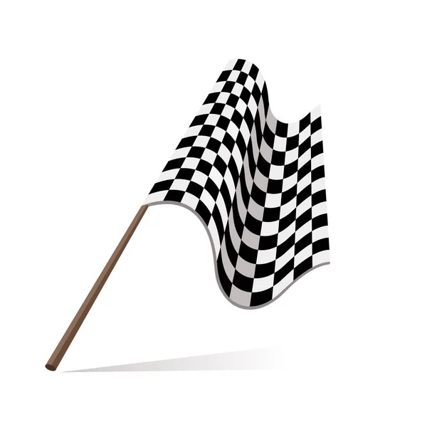 Checkered Flag Vector Illustration — Stock Vector