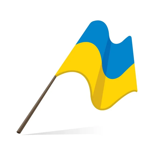 Bandera Ucrania Ilustración Vectorial — Vector de stock