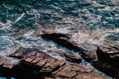 Tayland 'da gün batımında kıyı şeridi
