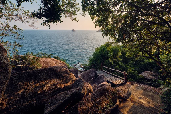 Hidden path on a thai island