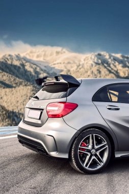 Romania, Brasov Sept 16, 2014 : Mercedes-Benz A 45 2014 AMG 
