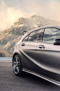 Romania, Brasov Sept 16, 2014 : Mercedes-Benz A 45 2014 AMG 