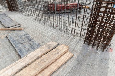 Takviye Beton İnşaat sitesinde