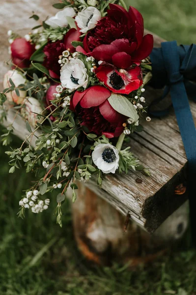 Bouquet da sposa boemo — Foto Stock