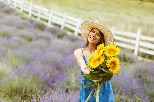 Therapie met bloemen en natuur — Stockfoto