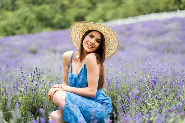 El olor a lavanda al atardecer — Foto de Stock