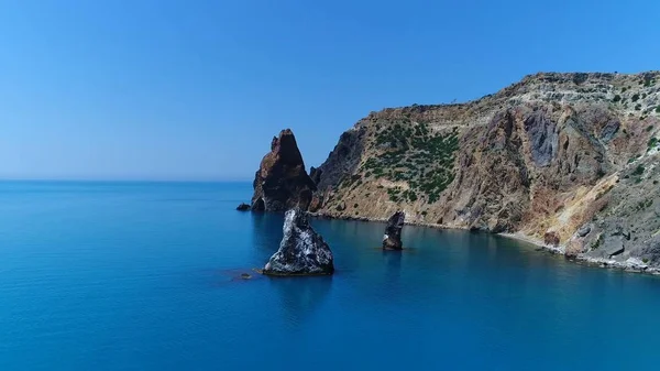 Крымский Полуостров Черном Море Скалы Природного Курорта — стоковое фото