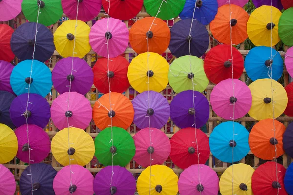 Handgemaakte paraplu Chiang Mai Thailand — Stockfoto