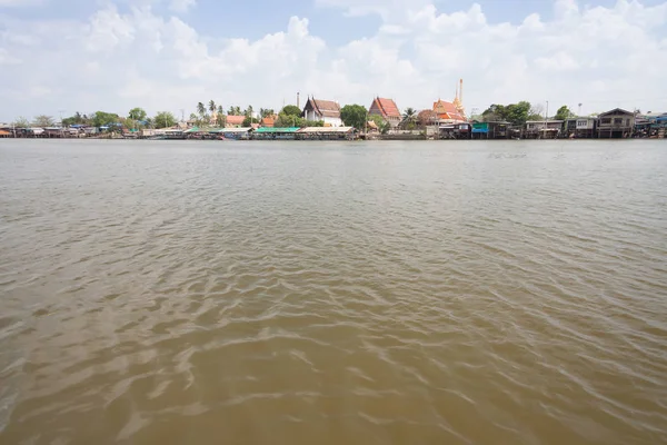 Chao phraya fluss in bangkok, — Stockfoto