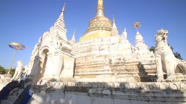 Wat Ket Karam Chrám Krásný Chrám Chiangmai Thajsko — Stock video